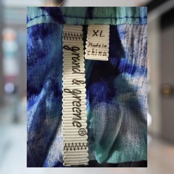 BOGO  Blue Seafoam & Coral Seafoam Top Sz XL - Picture 3 of 5